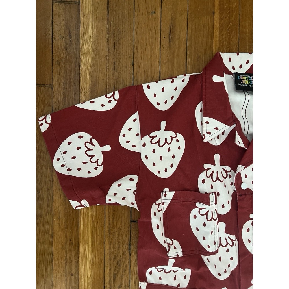 Big Bud Press Strawbaby Red Strawberry Limited Edition Short Sleeve Jumpsuit 2XL - Picture 5 of 16